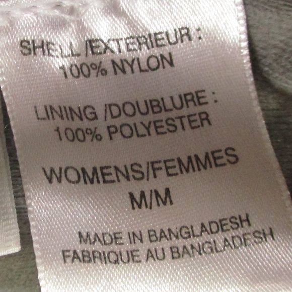 The North Face Windbreaker Jacket Women's Medium Green Gray Full Zip Outdoors - Picture 8 of 9